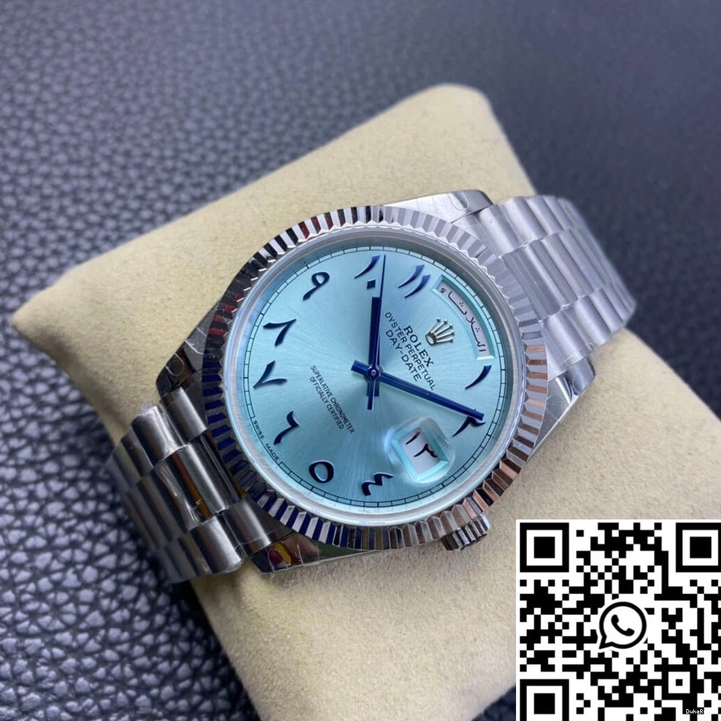 Dial Factory Ice Middle Day Date East Customization BP Blue Rolex 0310